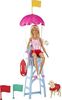 Игровой набор Barbie Пляжный спасатель Барби (GTX69)