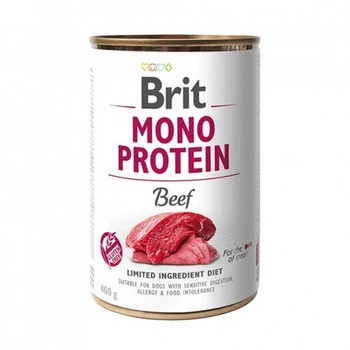 Вологий корм Brit Mono Protein Dog Beef для собак з яловичиною 400 г