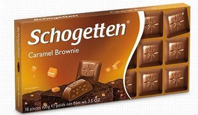 Шогеттен шоколад молочный Caramel Brownie 100 грамм