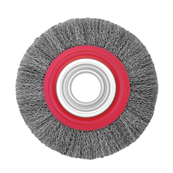 Щітка Intertool кільцева 150*32мм рифлений дріт BT-6150