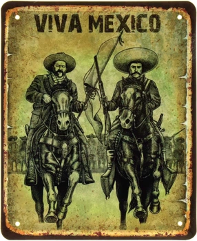 Металлическая табличка "Viva Mexico" (ms-103562)