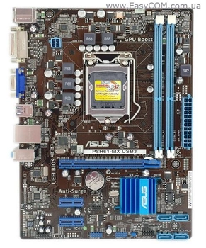 Материнська плата Asus P8H61-MX (s1155, Intel H61, PCI-Ex16) Б/У