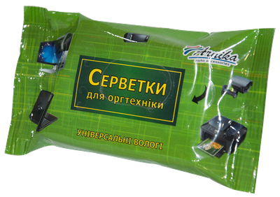 Серветки вологі Арніка для оргтехніки універсальні 15шт (30665)