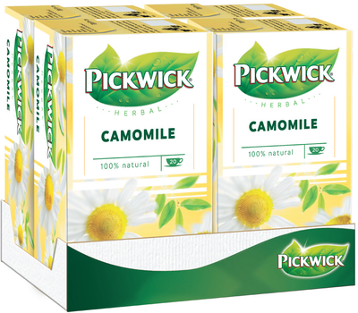 Упаковка чая трав'яного Pickwick Chamomile Ромашка 4 шт х 20 пакетиков (8711000564288)
