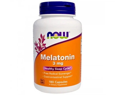 Амінокислота Now Foods Melatonin 3 mg 180 таблеток Без смаку (103035)
