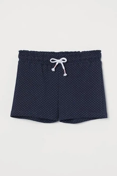 Шорты синие в горошек с белым шнурком H&M 134см (40004665)