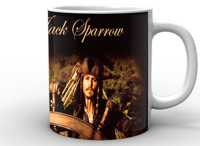 Кухоль GeekLand білий Pirates of the Caribbean Пірати Карибського моря джек горобець PC.02.005 ( 24096 )
