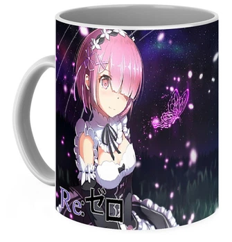 Кружка GeekLand Жизнь с нуля в альтернативном мире Re:Zero бабочки&nbsp;RZ.02.06