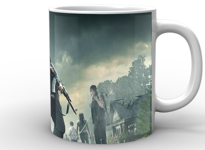 Кружка GeekLand белая Ходячие Мертвецы The Walking Dead Рик WD.02.014
