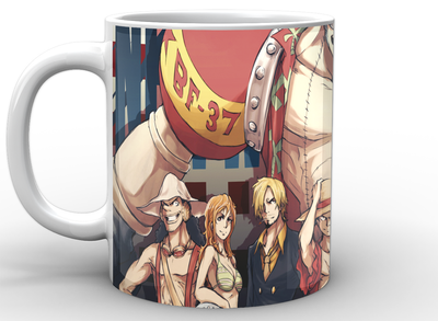 Кухоль Geek Land білий Великий куш One Piece всі персонажі OP.02.003