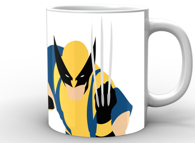 Кружка GeekLand Росомаха Wolverine минимализм WR.02.011