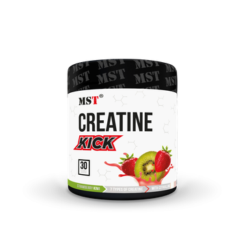 MST® Creatine Kick 7in1 | Креатин кик 7 в 1 Клубника Киви 30 порций 300 грамм
