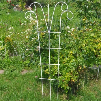 Шпалера для квітів DecorArt "Тюльпан" 130x50 см біла