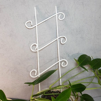 Опора для квітів DecorArt "Решітка 1" 43x15 см білий