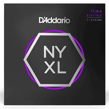 Струны для 7-струнной электрогитары D'Addario NYXL1164 MEDIUM 7-STRING (11-64)