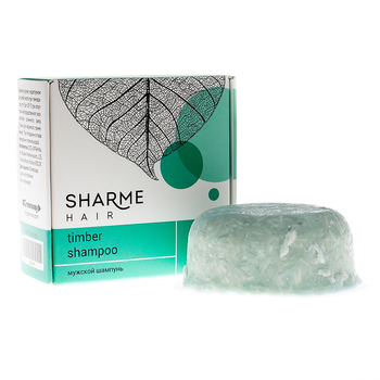 Натуральний твердий шампунь GreenWay Sharme Hair Timber (деревне) 50г. (02766)