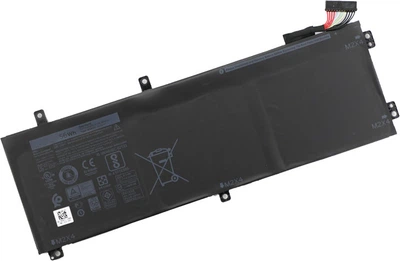 Батарея для ноутбука Dell XPS 15-9560 (short) H5H20, 56Wh (4649mAh), 3cell, 11.4V, Li-ion, черная,