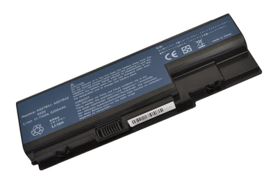 Батарея для ноутбука Acer AS07B31, 5200mAh, 6cell, 11.1V, Li-ion, черная,