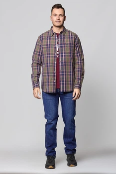 Рубашка Wrangler LS 1Pocket Shirt Regular Fit (W5A14MX45) Зеленый M-00