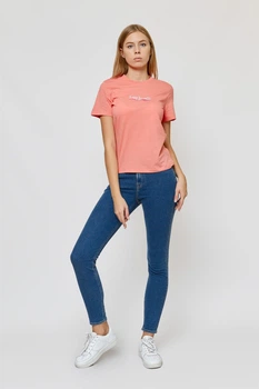 Футболка Lee Slim Logo Tee Slim Fit (L44NEPQJ) Розовый S-00