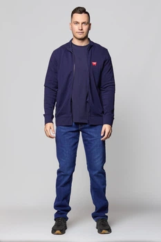 Кофта Wrangler Funnel Neck Zip Regular Fit (W6G5HA114) Темно-синій XXL-00