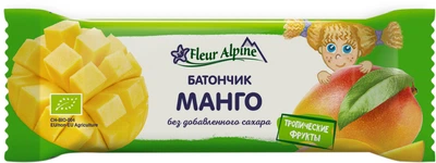Батончик для всей семьи Fleur Alpine Тропический манго 20 г (7640130036680)