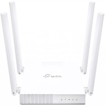 Маршрутизатор TP-Link ARCHER C24 (AC750, 1хFE WAN, 4хFE LAN, 4 внешние антенны) White