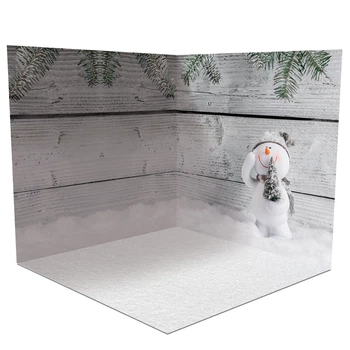 Новогодний угловой фотофон, виниловый 120x120см, Frontlit 450 г/м2 №58519