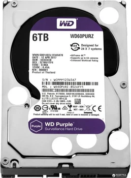 Жесткий диск 6 ТБ Western Digital WD62PURX-78 by Hikvision (6000
