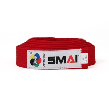Пояс для кимоно Delux Version с лицензией WKF SMAI красный размер 320