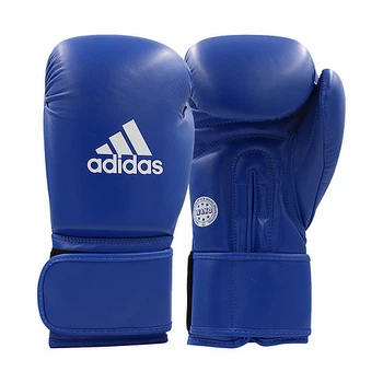Кожаные боксерские перчатки WAKO ADIDAS ADIWAKOG1 синий 10 OZ