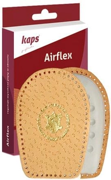 Ортопедичні підп'ятники Kaps Airflex виготовлені з натуральної шкіри та латексної піни