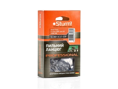 Цепь для цепных пил (57 звена, 0,050", шаг 3/8", супер зуб) Sturm SC38013CST-57P