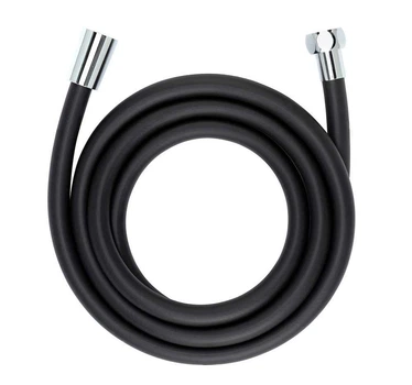Душовий шланг Wenko Design Black Matt, пластик, 175 см, черный