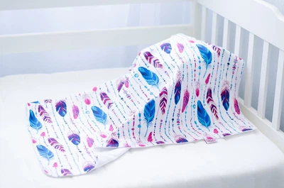 Пелёнка непромокаемая Little Pa Индейские перья 80х60 (2603)