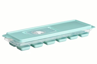 Форма для льда с крышкой ARDESTO Fresh, 27х9.5х3.8см, силикон, пластик, голубой
