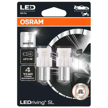 Светодиодные лампы LED Osram LEDriving SL 7506DWP P21W BA15s 12v 6000k