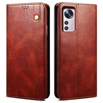 Чохол-книжка з кишеньками UniCase Leather Wallet для Xiaomi 12 / 12X - Brown