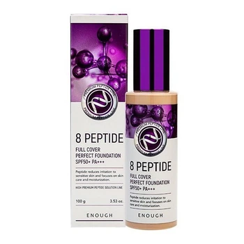 Тональний крем з пептидами Enough 8 Peptide Full Cover Perfect Foundation 100 мл №21 Original