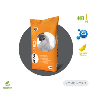 Комбікорм для яєчних перепелів стартовий AVA CHICK TQ S 25 кг