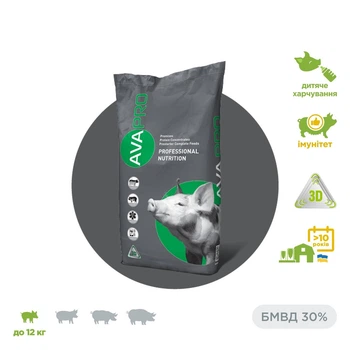 БМВД для поросят до 12 кг AVA PRO Prestart 30% 25 кг