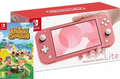 Nintendo Switch Lite Coral + Игра Animal Crossing: New Horizons