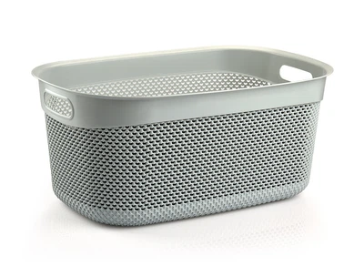 Кошик для білизни Ucsan plastik Drop Design 33 л сіра M-168