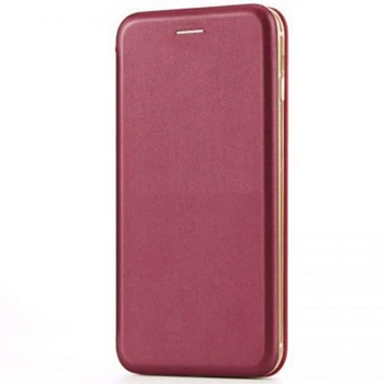 Кожаный чехол-книжка Classy для Xiaomi Redmi Note 7 / Note 7 Pro / Note 7s Бордовый Без бренда