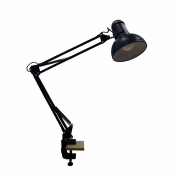 Лампа настільна на струбцині чорна LOGA L-604