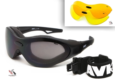 Спортивные защитные очки со сменными линзами AVK Forte тактические