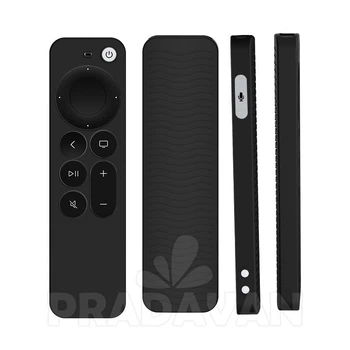 Чехол для пульта Apple TV 4K 2021/2022 Siri Remote силиконовый Черный