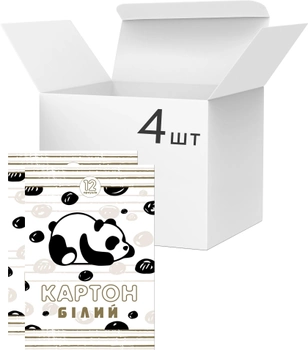 Упаковка картона белого Аркуш А4 12 листов 230 г/м² 4 шт (1В602)