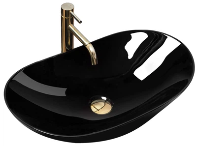 Умывальник Rea Royal 60 black накладной черный REA-U0445