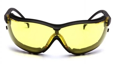 Баллистические очки тактические с уплотнителем Pyramex V2G Anti-Fog, желтые (2В2Г-30)